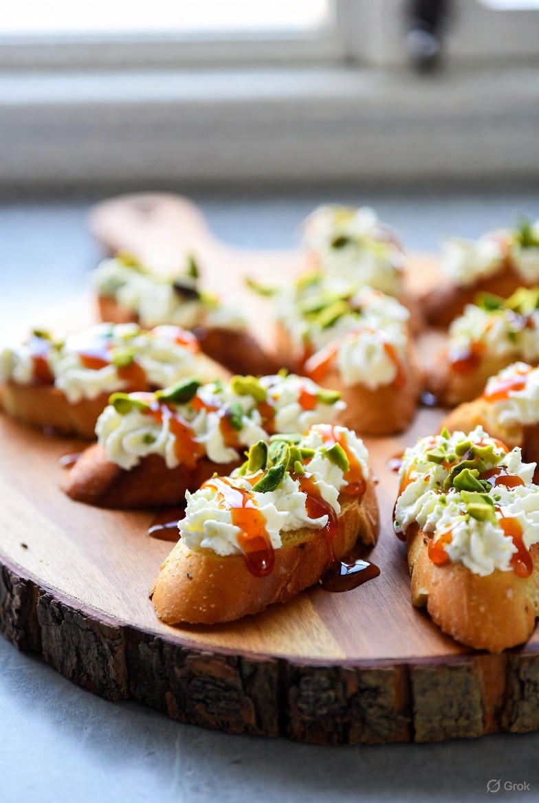 Recipe Spotlight: Whipped Feta Crostini with Hot Honey and Pistachios | EasyHome Blog
