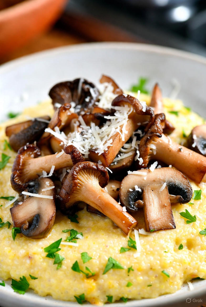 Recipe Spotlight: Creamy Polenta with Sautéed Wild Mushrooms and Parmesan | EasyHome Blog