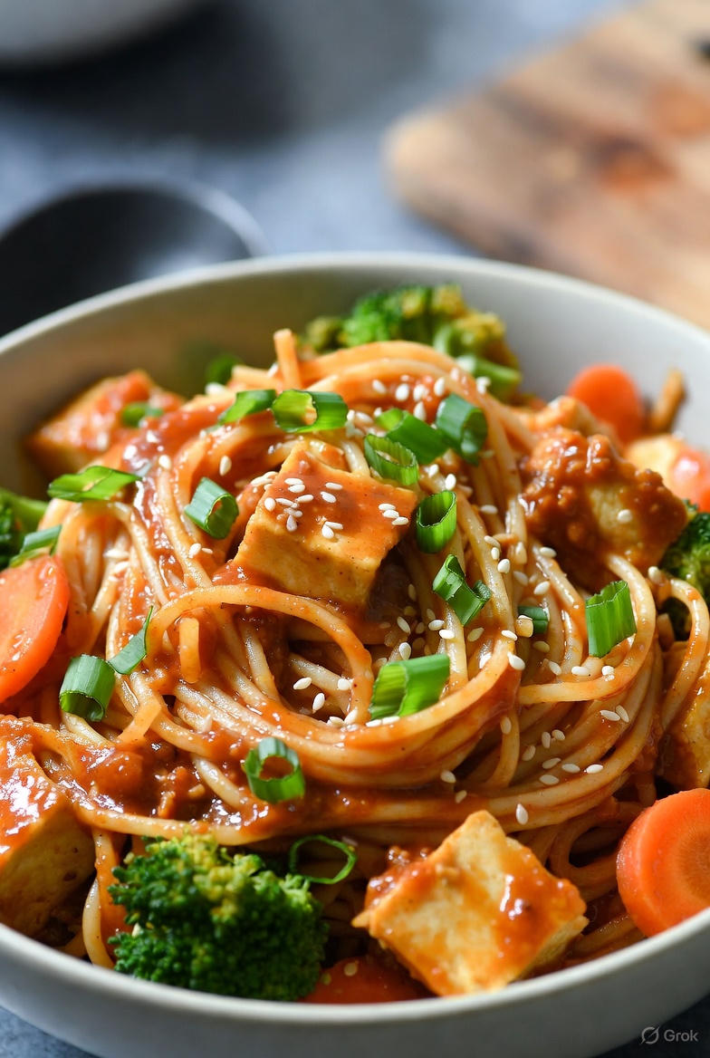Recipe Spotlight: Spicy Peanut Noodles with Tofu and Vegetables | EasyHome Blog